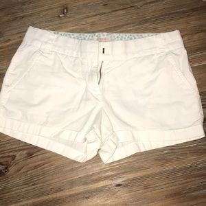 Jcrew White Chino shorts